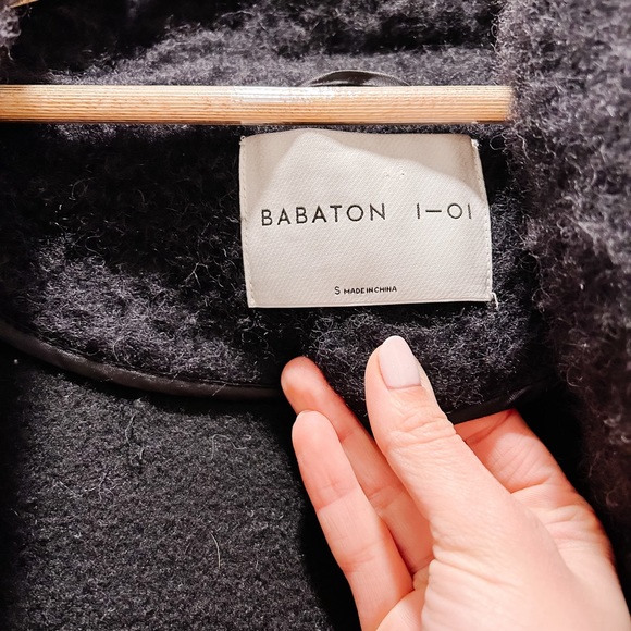 Babaton Oversized Wool Teddy Coat - Picture 12 of 14